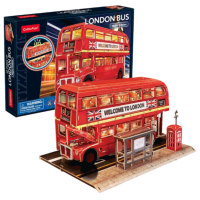 Puzzle CubicFun Лондонский двухэтажный автобус (L538h) Количество деталей: 161, Рекомендуемый возраст: 