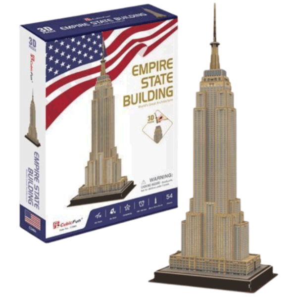 Puzzle CubicFun EMPIRE STATE BUILDING (3C246h) Numărul de piese: 54, Vârsta recomandată: 6+ photo 1