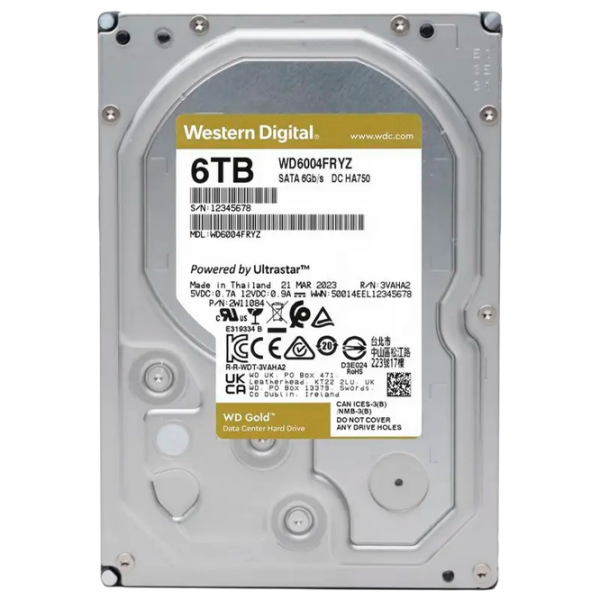 HDD Western Digital WD6004FRYZ 3.5'' 6 ТБ  photo 1