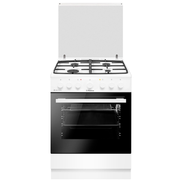 Aragaz Hansa FCMW68123 White Tipul plitei: Pe gaz, 65 l, Tipul cuptorului: Electric photo 1