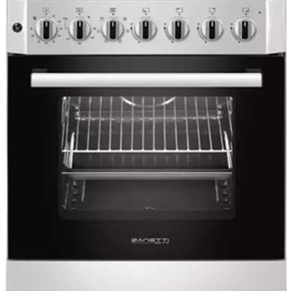 Aragaz Zanetti Z60 EIX Fonta FFD Inox Tipul plitei: Pe gaz, 61 l, Tipul cuptorului: Electric photo 3