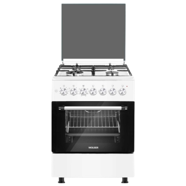 Aragaz Wolser WL-F 60602 White TURBO FFD White Tipul plitei: Pe gaz, , Tipul cuptorului: Electric photo 1