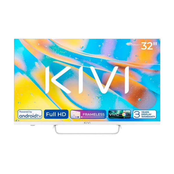 Телевизор Kivi 32F760QW Smart TV Full HD Белый 32" | LED | Full HD photo 1