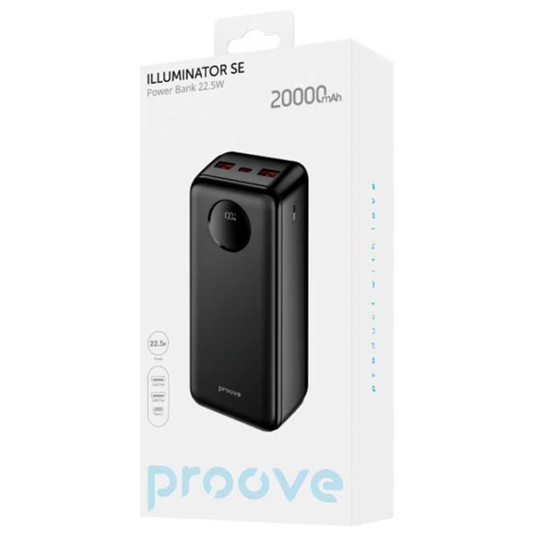 Power Bank 20000 mAh Proove Illuminator SE (22.5 W) Black  photo 7