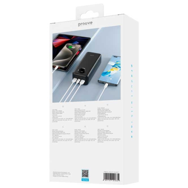 Power Bank 30000 мАч Proove Illuminator SE (22.5 Вт) Черный  photo 4