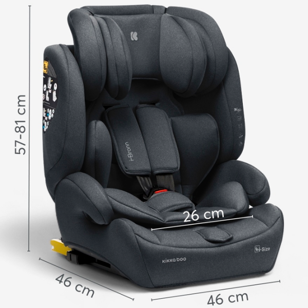 Scaun auto Kikka Boo i-Bronn 31002140009 Black 9 luni - 12 ani, 36 kg photo 5