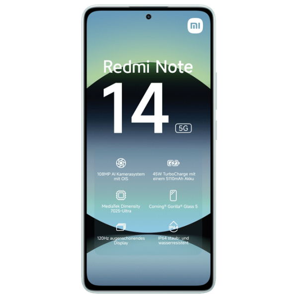 Xiaomi Redmi Note 14 5G 256 ГБ Зеленый Коралловый 6.67" | 108 Мп | 8 ГБ | Dual SIM photo 2