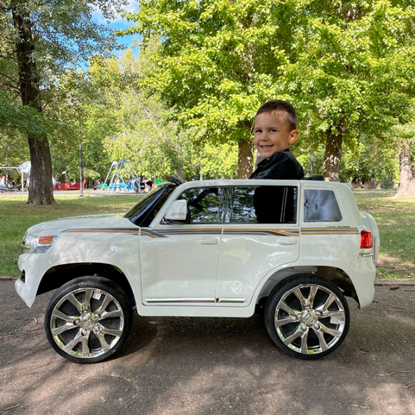 Mașină electrică Toyota Land Cruiser Richi Tichi JJ2022/1 White 3+ | 30 kg | 7 km/h photo 4