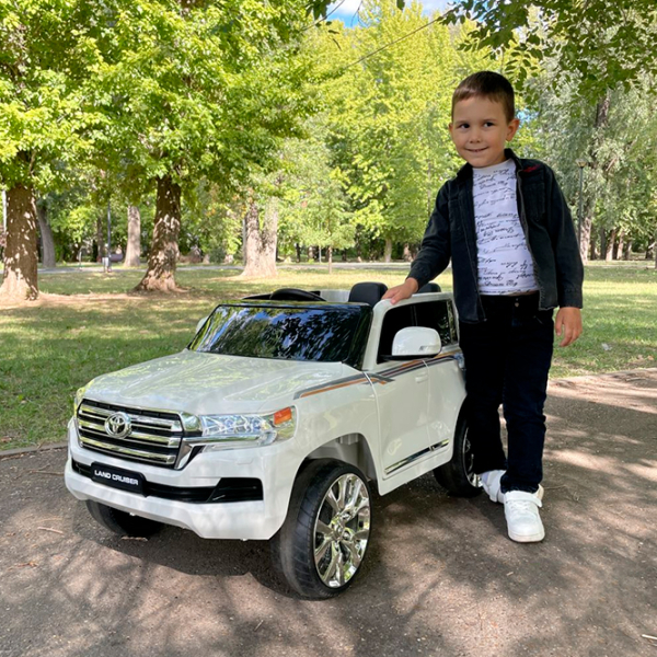 Mașină electrică Toyota Land Cruiser Richi Tichi JJ2022/1 White 3+ | 30 kg | 7 km/h photo 5