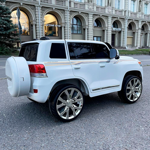 Mașină electrică Toyota Land Cruiser Richi Tichi JJ2022/1 White 3+ | 30 kg | 7 km/h photo 6