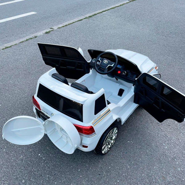 Mașină electrică Toyota Land Cruiser Richi Tichi JJ2022/1 White 3+ | 30 kg | 7 km/h photo 8