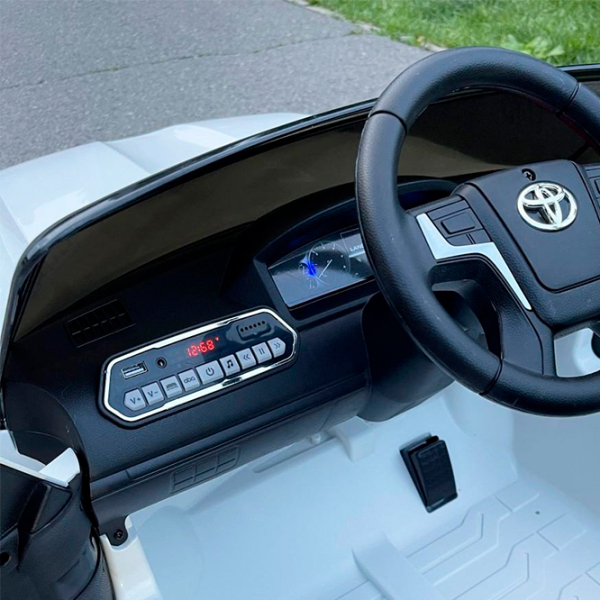 Mașină electrică Toyota Land Cruiser Richi Tichi JJ2022/1 White 3+ | 30 kg | 7 km/h photo 13