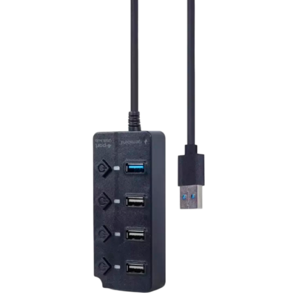 Адаптер Gembird UHB-U3P4-01 Черный USB Type-A photo 3