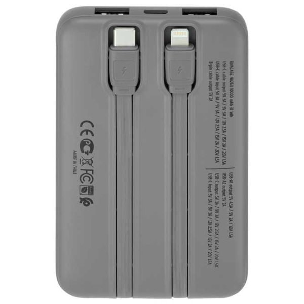 Power Bank 10000 mAh RivaCase VA2611 PD (30 W) Silver  photo 4