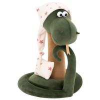 Jucărie moale Orange Toys Animals 2522/25 Sleepy the Snake Green 1+