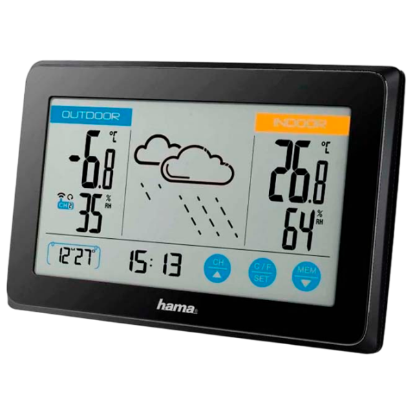 Stație meteorologică Hama Touch Black  photo 1