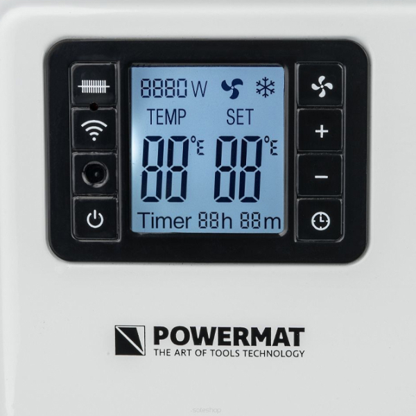 Convector Powermat PM-GK-3500DLW White 27 m², 2300 W, Electronic, Pe podea photo 5