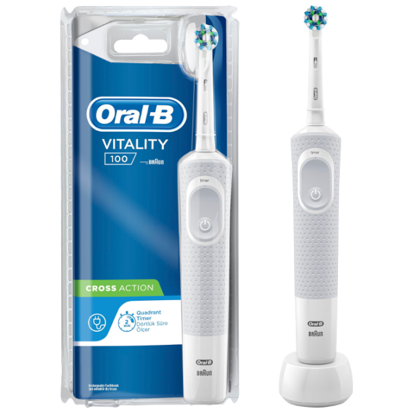 Зубная электрощетка Braun Vitality Cross Action Белый  photo 2