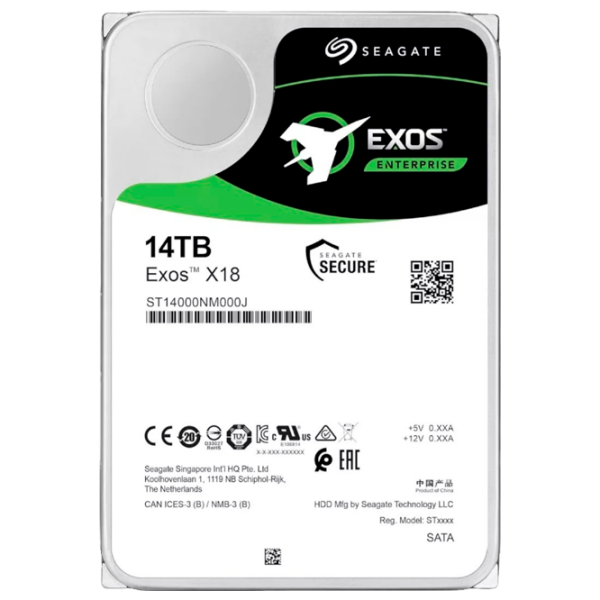 HDD Seagate Exos X18 3.5'' 14 ТБ  photo 1