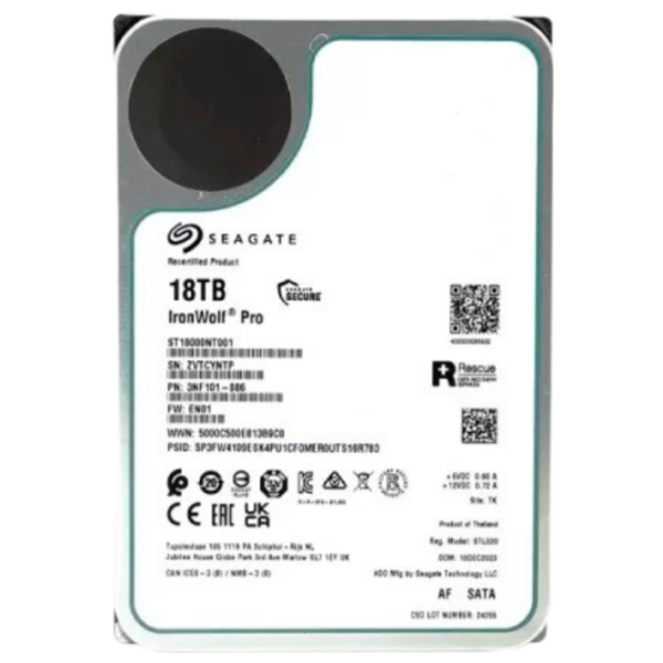 HDD Seagate IronWolf Pro 3.5'' 18 TB  photo 1