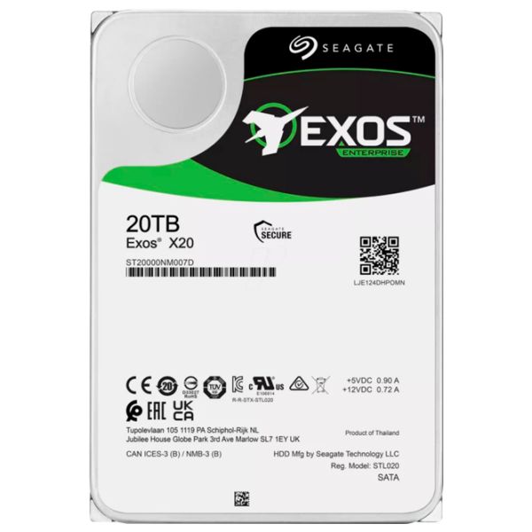 HDD Seagate Exos X20 3.5'' 20 TB  photo 1