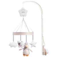 Jucărie pentru pătuțuri și cărucioare Nuby Baby Mix ID99613 White 1+