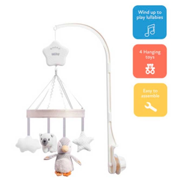 Jucărie pentru pătuțuri și cărucioare Nuby Baby Mix ID99613 White 1+ photo 2