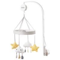 Jucărie pentru pătuțuri și cărucioare Nuby Baby Mix ID99828 White 1+