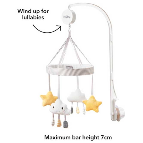 Jucărie pentru pătuțuri și cărucioare Nuby Baby Mix ID99828 White 1+ photo 2