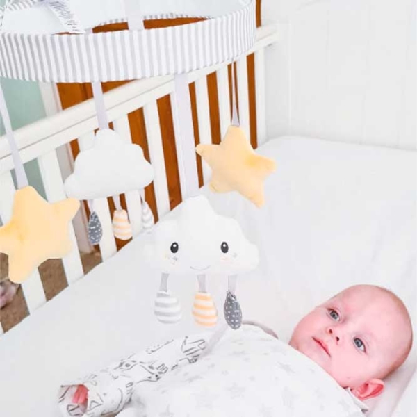 Jucărie pentru pătuțuri și cărucioare Nuby Baby Mix ID99828 White 1+ photo 3