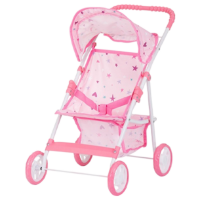 Cărucior pentru păpuși Chipolino Alice Stars Pentru plimbare KZKAL02402ST 3+