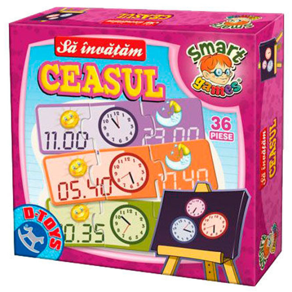 Joc educativ Insportline Learning the clock Dezvoltare, 3+