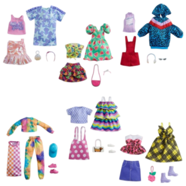 Haine pentru păpuși Barbie 2 Pack model GWF04  3+ photo 1