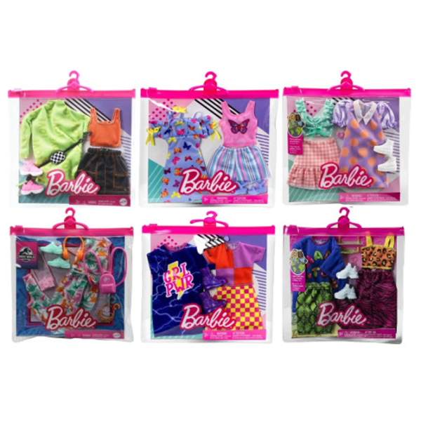 Haine pentru păpuși Barbie 2 Pack model GWF04  3+ photo 2