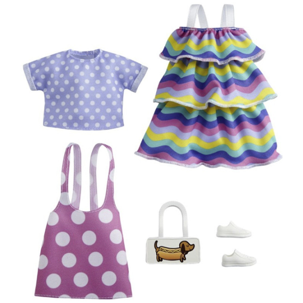 Haine pentru păpuși Barbie 2 Pack model GWF04  3+ photo 4