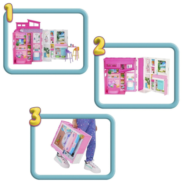 Căsuță pentru păpuși Barbie Barbie's vacation house căsuță HRJ76  3+ photo 5