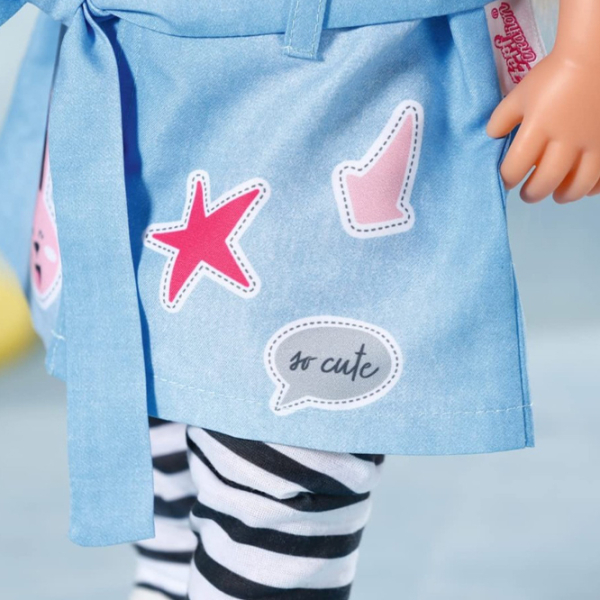 Haine pentru păpuși Zapf Deluxe Jeans Dress haine 832585  3+ photo 7