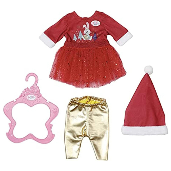 Haine pentru păpuși Zapf X-Mas Dress haine 830284 3+ photo 1