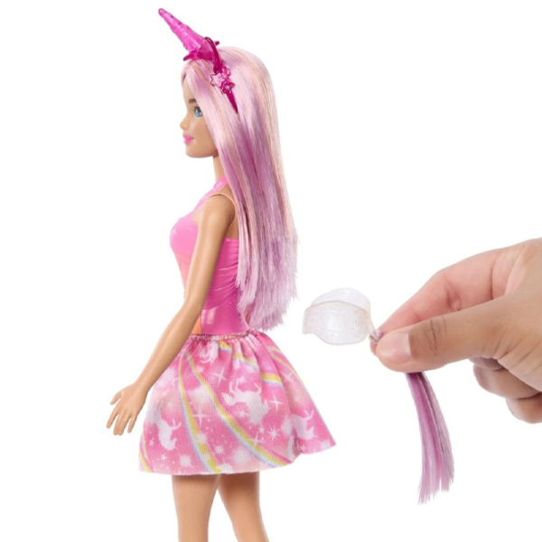 Păpușă Barbie Dreamtopia Unicorn model HRR13 3+ photo 2