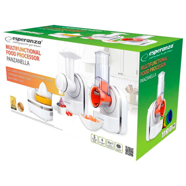 Robot de bucătărie Esperanza Panzanella White 150 W, Mecanic, Numărul de viteze: 4 photo 6