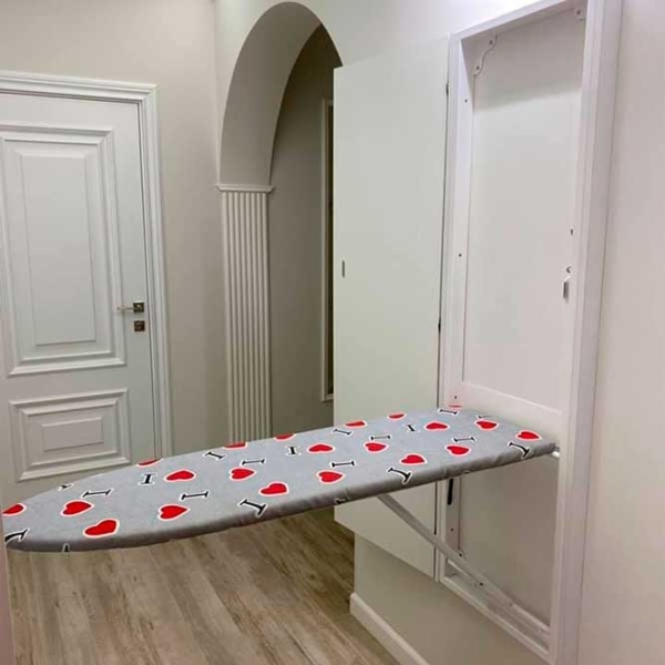 Masă de călcat Alfa Mobila 7506 White Lungimea suprafeței de lucru: 118 cm, Lățimea suprafeței de lucru: 48 cm photo 1