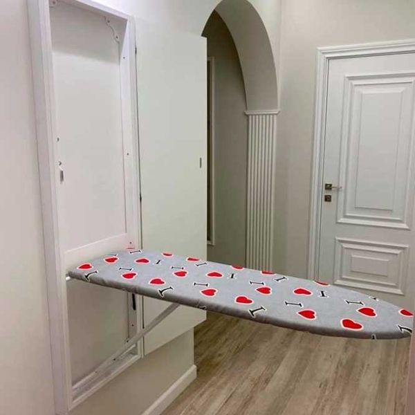 Masă de călcat Alfa Mobila 7506 White Lungimea suprafeței de lucru: 118 cm, Lățimea suprafeței de lucru: 48 cm photo 1