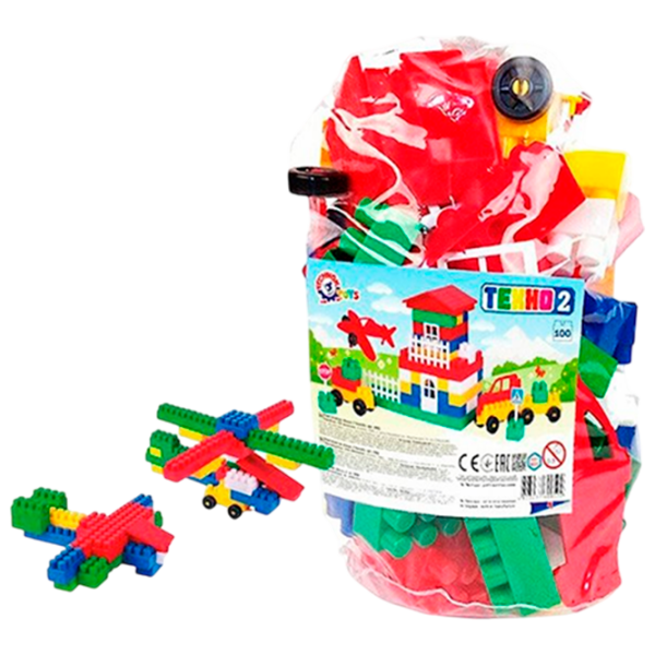 Constructor Tehno Constructor Nr2 Multicolor Numărul de piese 100, 3+