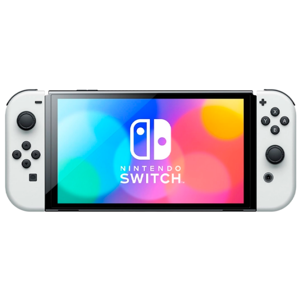 Consolă portabilă pentru jocuri Nintendo Switch Oled Model Mario Kart 8 Delux + NSO 12 luni White  , RAM  photo 2