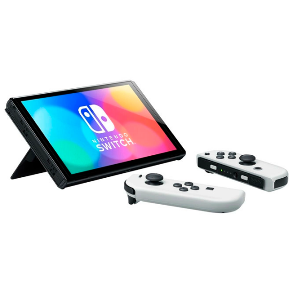 Consolă portabilă pentru jocuri Nintendo Switch Oled Model Mario Kart 8 Delux + NSO 12 luni White  , RAM  photo 4