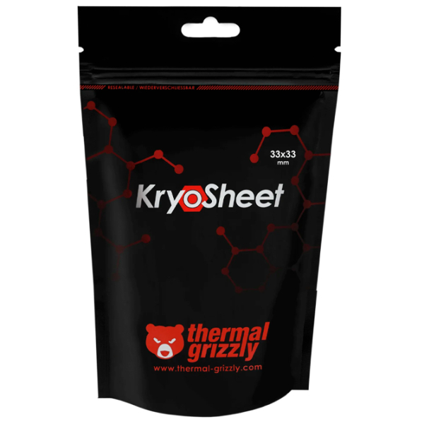 Pastă termoconductoare Grizzly KryoSheet 3 g Black -250°C - +150°C photo 2