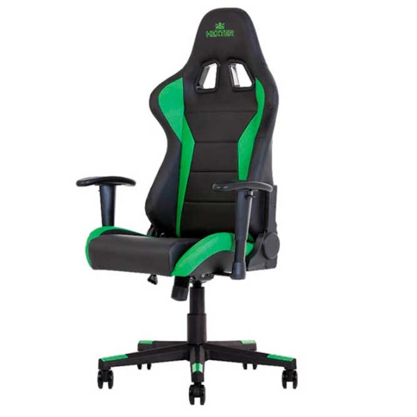 Игровое кресло Nowy Styl Hexter ML Черный Зелёный  photo 3