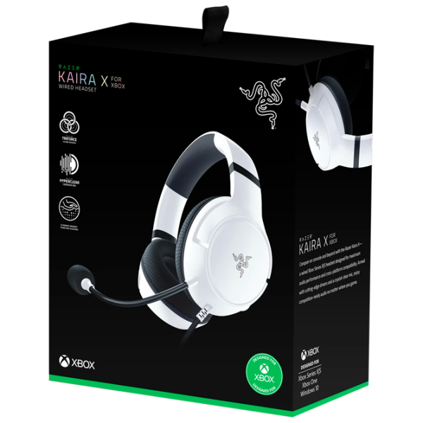 Наушники Razer Kaira X Белый Проводная / Игровой / Полноразмерные photo 9