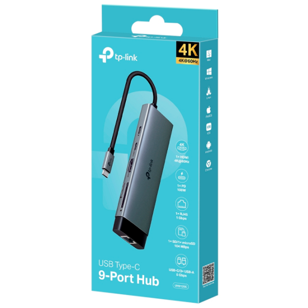 Adaptor TP-Link UH9120C Silver USB Type-C photo 5