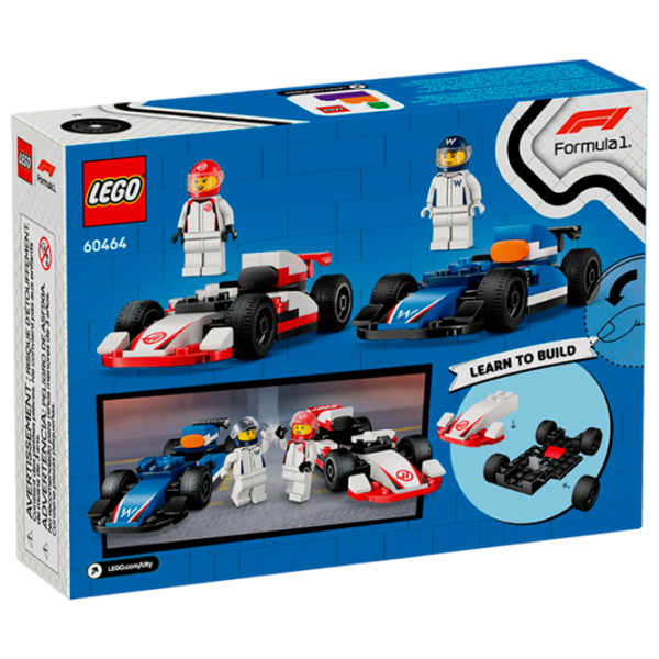 Constructor LEGO F1 Williams Racing & Haas Multicolor Numărul de piese 92, 4+ photo 1